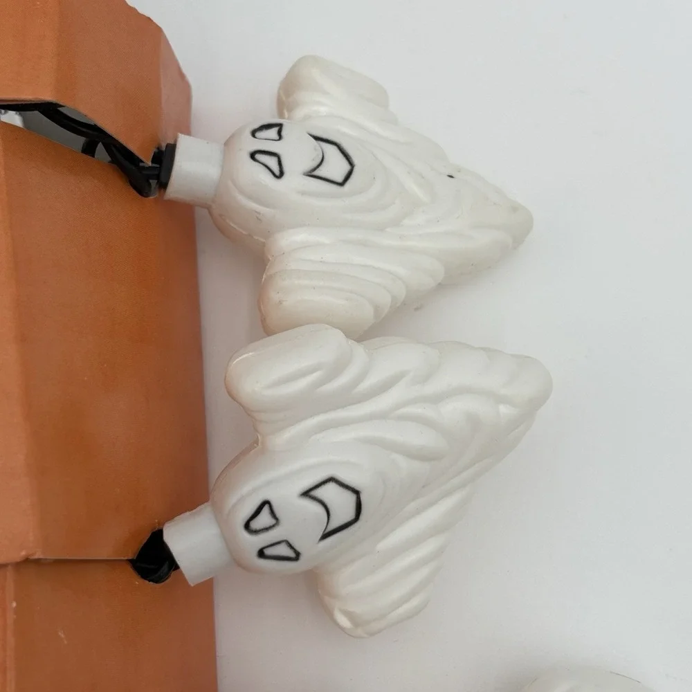 Vintage Halloween Ghost Blow Mold String Light 2 Sets New Unused Lot of 20‎